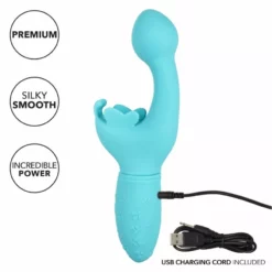 California Exotic Oplaadbare Butterfly Kiss - Blauw -Clitoris Vibrators Verkoop oplaadbare butterfly kiss blauw usb