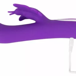 Sweet Smile Oplaadbare Rabbit Vibrator Met Vlinder - Paars -Clitoris Vibrators Verkoop oplaadbare rabbit vibrator metvlinder paars usb