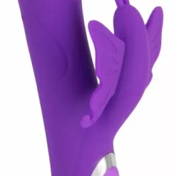 Sweet Smile Oplaadbare Rabbit Vibrator Met Vlinder - Paars