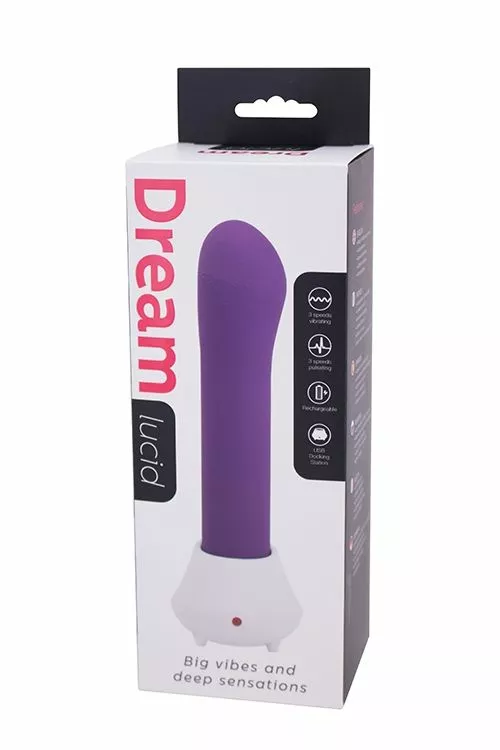 Seven Creations Paarse Oplaadbare Vibrator - Dream Lucid 4 Seven Creations Paarse Oplaadbare Vibrator - Dream Lucid - Afbeelding 2