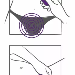 Sweet Smile Panty Vibrator Met Afstandsbediening - Paars -Clitoris Vibrators Verkoop panty vibrator met afstandsbediening paars tekening 1