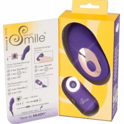 Sweet Smile Panty Vibrator Met Afstandsbediening - Paars -Clitoris Vibrators Verkoop panty vibrator met afstandsbediening paars verpakking open