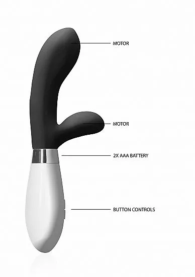 Shots Toys Rabbit Vibrator Achilles - Zwart 5 Shots Toys Rabbit Vibrator Achilles - Zwart - Afbeelding 3