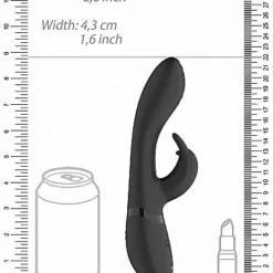 Vive Rabbit Vibrator Cato - Zwart -Clitoris Vibrators Verkoop rabbit vibrator cato zwart afm