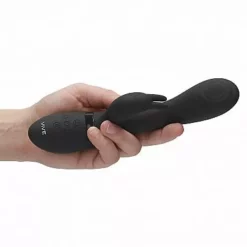 Vive Rabbit Vibrator Cato - Zwart -Clitoris Vibrators Verkoop rabbit vibrator cato zwart hand