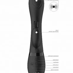 Vive Rabbit Vibrator Cato - Zwart -Clitoris Vibrators Verkoop rabbit vibrator cato zwart opties