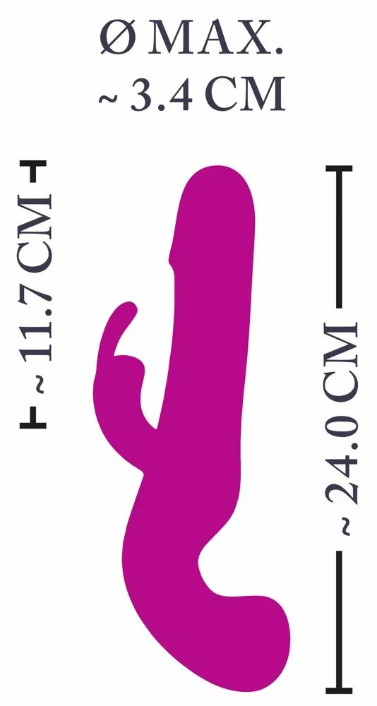 XOUXOU Rabbit Vibrator Cumshot - Roze 4 XOUXOU Rabbit Vibrator Cumshot - Roze - Afbeelding 2