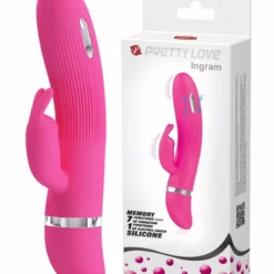 Pretty Love Rabbit Vibrator Electric Shock - Roze -Clitoris Vibrators Verkoop rabbit vibrator electric shock roze