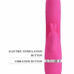 Pretty Love Rabbit Vibrator Electric Shock - Roze -Clitoris Vibrators Verkoop rabbit vibrator electric shock roze how2