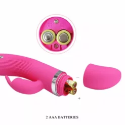 Pretty Love Rabbit Vibrator Electric Shock - Roze -Clitoris Vibrators Verkoop rabbit vibrator electric shock roze open