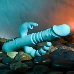 Adam & Eve Rabbit Vibrator Eve's Thrusting Triple Joy - Blauw -Clitoris Vibrators Verkoop rabbit vibrator eve thrusting triple joy blauw 10