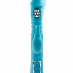 Adam & Eve Rabbit Vibrator Eve's Thrusting Triple Joy - Blauw -Clitoris Vibrators Verkoop rabbit vibrator eve thrusting triple joy blauw 5