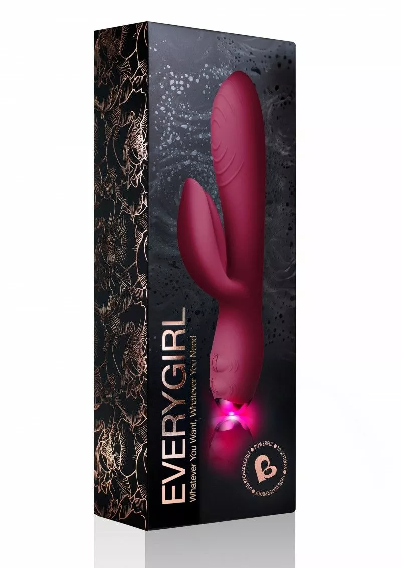 Rocks Off Rabbit Vibrator Every Girl - Rocks-Off Rood 6 Rocks Off Rabbit Vibrator Every Girl - Rocks-Off Rood - Afbeelding 4