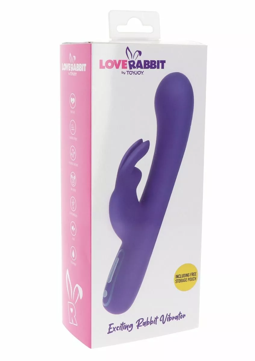ToyJoy Rabbit Vibrator Exciting - Paars 5 ToyJoy Rabbit Vibrator Exciting - Paars - Afbeelding 3