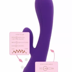 ToyJoy Rabbit Vibrator Iris - Paars -Clitoris Vibrators Verkoop rabbit vibrator iris paars how2