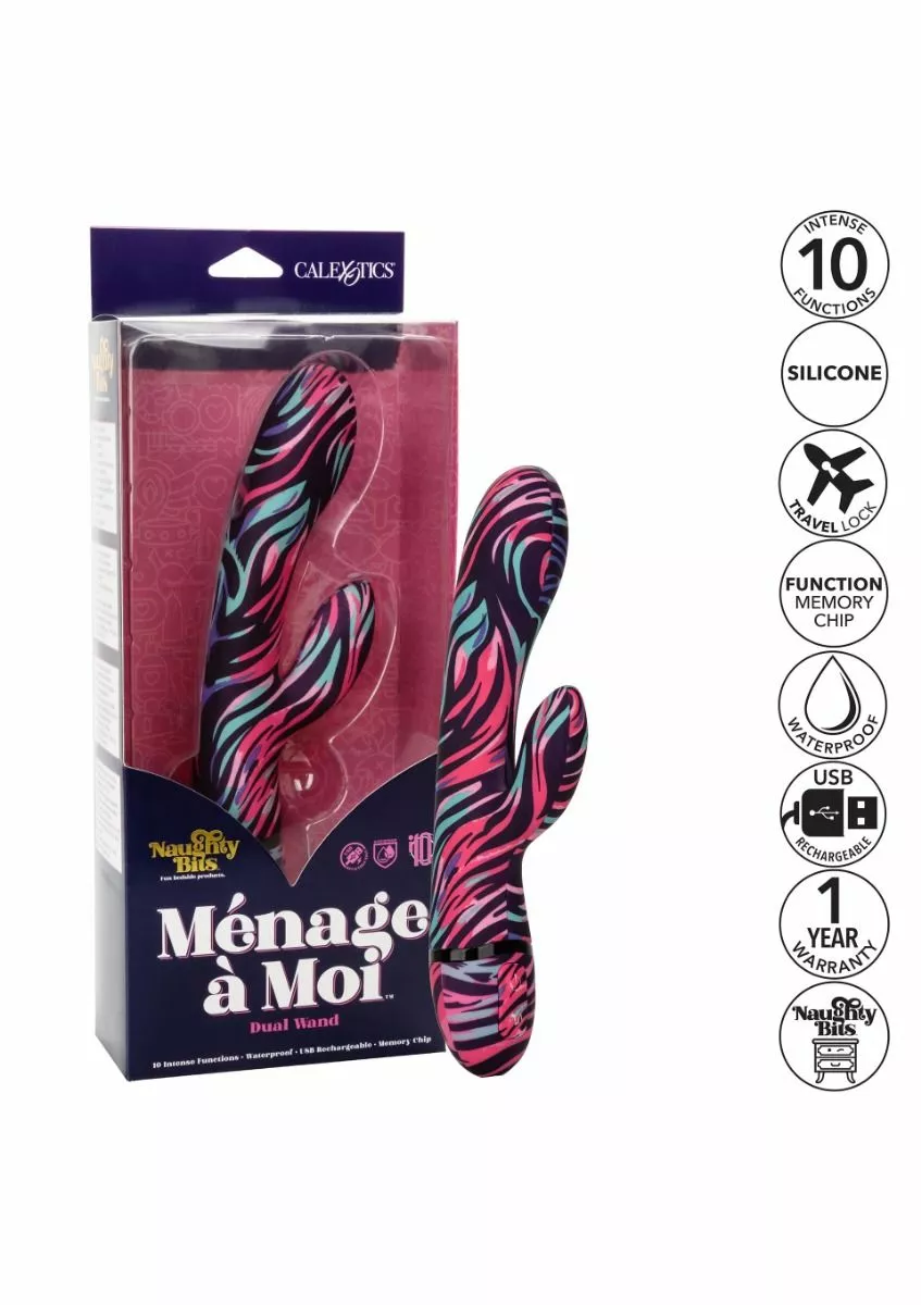 California Exotic Rabbit Vibrator Menage A Moi- Multicolor 8 California Exotic Rabbit Vibrator Menage A Moi- Multicolor - Afbeelding 6