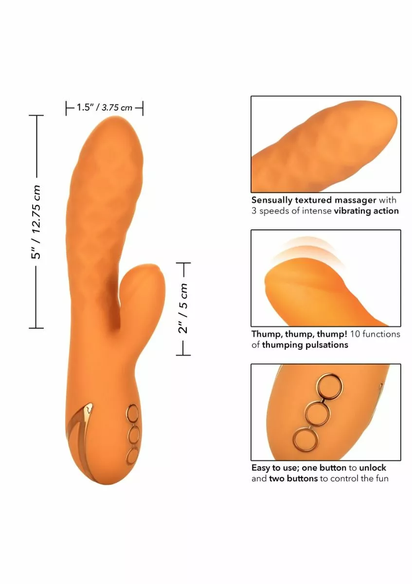 Calexotics Boundless Rabbit Vibrator Newport Beach Babe - Oranje 8 Calexotics Boundless Rabbit Vibrator Newport Beach Babe - Oranje - Afbeelding 6