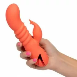 California Exotic Rabbit Vibrator Orange County Cutie - Roze -Clitoris Vibrators Verkoop rabbit vibrator orange county cutie roze hand