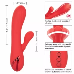 Calexotics Boundless Rabbit Vibrator Palisades Passion - Rood -Clitoris Vibrators Verkoop rabbit vibrator palisades passion rood 3