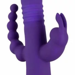 Sweet Smile Rabbit Vibrator Thrusting Pearl Triple