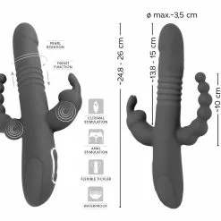 Sweet Smile Rabbit Vibrator Thrusting Pearl Triple -Clitoris Vibrators Verkoop rabbit vibrator thrusting pearl triple 8