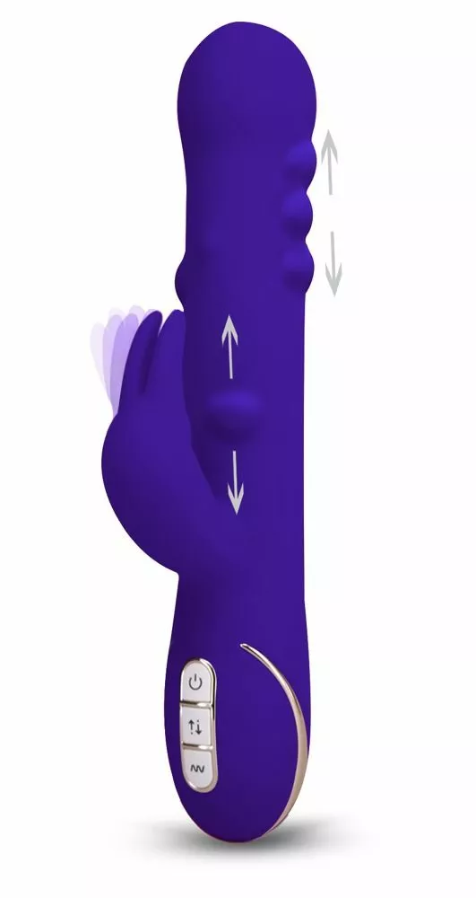 Vibe Couture Rabbit Vibrator Tres Chic - Paars 8 Vibe Couture Rabbit Vibrator Tres Chic - Paars - Afbeelding 6