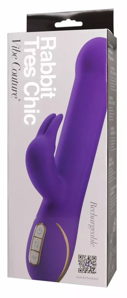 Vibe Couture Rabbit Vibrator Tres Chic - Paars 6 Vibe Couture Rabbit Vibrator Tres Chic - Paars - Afbeelding 4