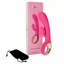 Toyz4lovers Rabbit Vibrator Twin Touch - Roze -Clitoris Vibrators Verkoop rabbit vibrator twin touch roze tasje