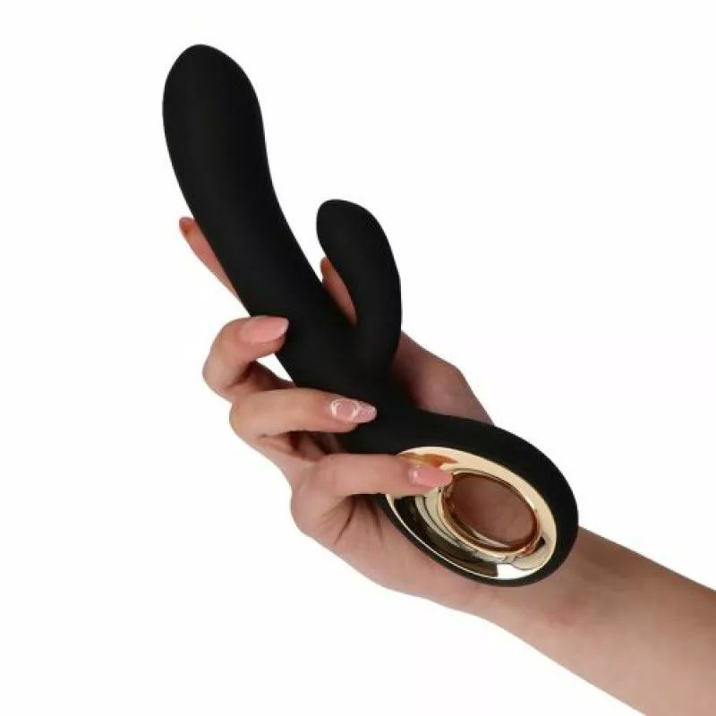 Toyz4lovers Rabbit Vibrator Twin Touch - Zwart 8 Toyz4lovers Rabbit Vibrator Twin Touch - Zwart - Afbeelding 6