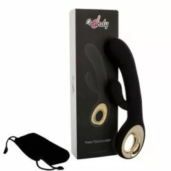 Toyz4lovers Rabbit Vibrator Twin Touch - Zwart 12 Toyz4lovers Rabbit Vibrator Twin Touch - Zwart -Clitoris Vibrators Verkoop rabbit vibrator twin touch zwart tas