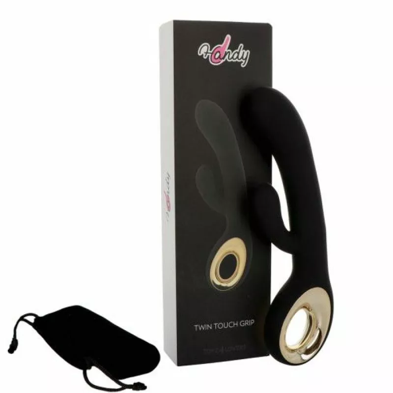 Toyz4lovers Rabbit Vibrator Twin Touch - Zwart 7 Toyz4lovers Rabbit Vibrator Twin Touch - Zwart - Afbeelding 5