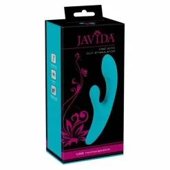 Javida Rabbit Vibrator Turquoise (OP=OP) 10 Javida Rabbit Vibrator Turquoise (OP=OP) -Clitoris Vibrators Verkoop rabbit vibrator turquoise verpakt