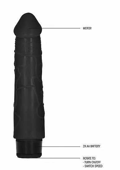 GC Toys Realistische Dildo Met Vibratie - Zwart 5 GC Toys Realistische Dildo Met Vibratie - Zwart - Afbeelding 3