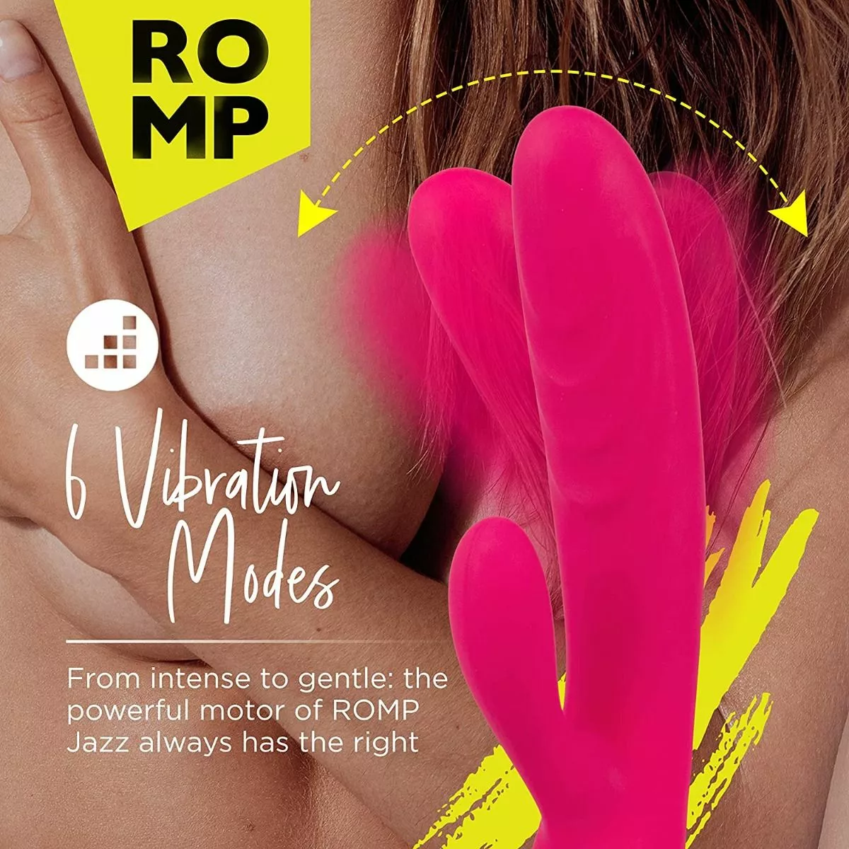 ROMP Rabbit Vibrator Jazz - Roze 8 ROMP Rabbit Vibrator Jazz - Roze - Afbeelding 6
