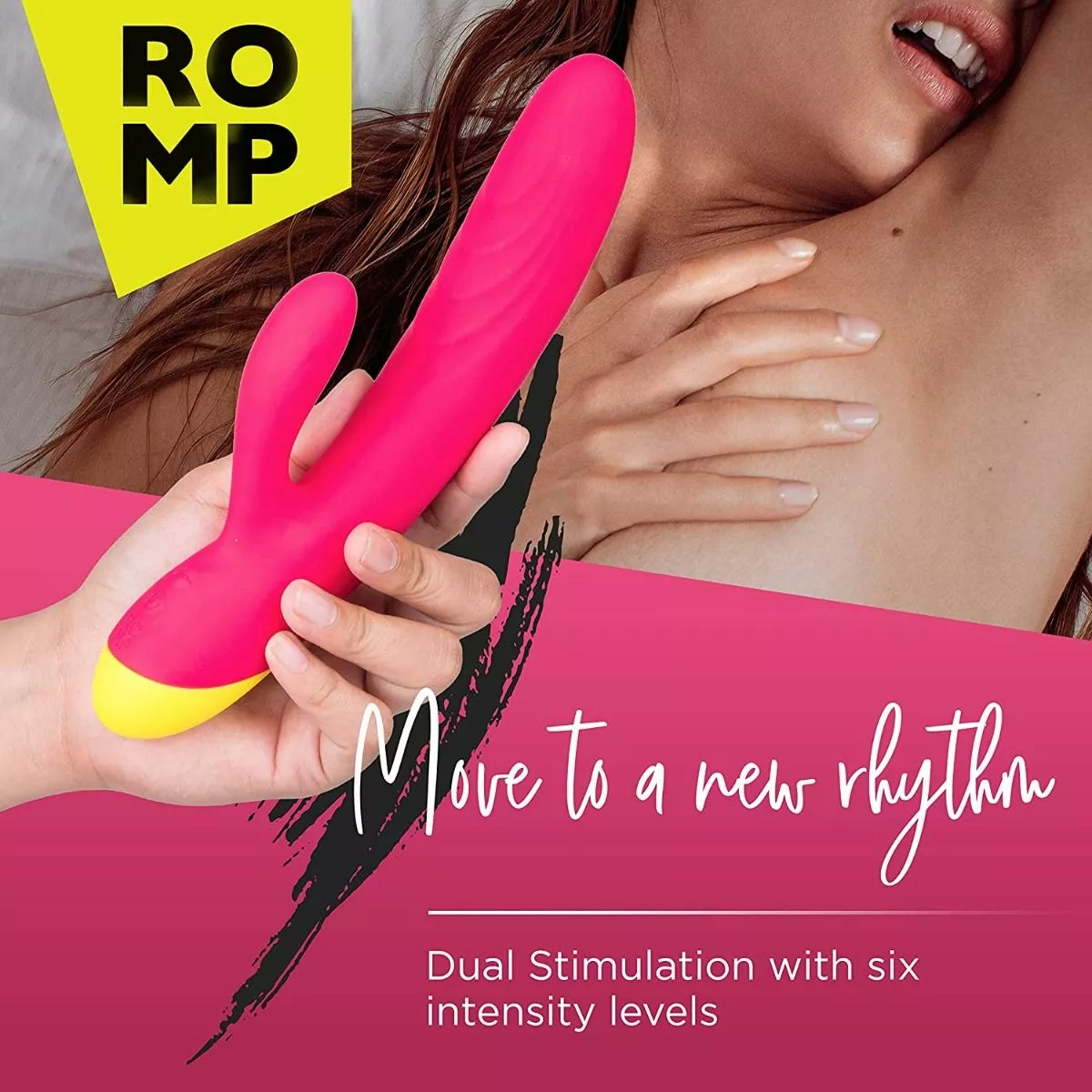 ROMP Rabbit Vibrator Jazz - Roze 9 ROMP Rabbit Vibrator Jazz - Roze - Afbeelding 7