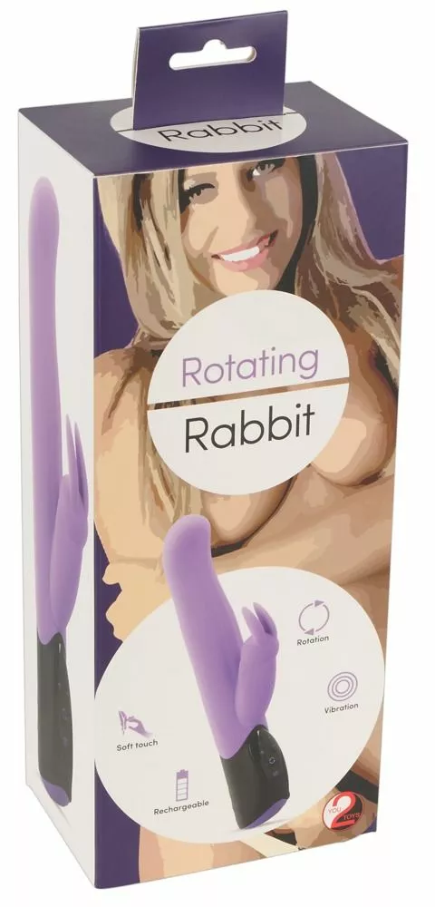 You2Toys Roterende Rabbit Vibrator - Paars 6 You2Toys Roterende Rabbit Vibrator - Paars - Afbeelding 4