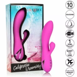 California Exotic Roze Vibrator Met Clitoris Zuigfunctie - Malibu Minx -Clitoris Vibrators Verkoop roze vibrator met clitoris zuigfunctie malibi minx naast doos