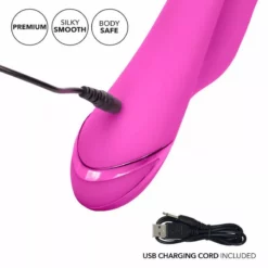 California Exotic Roze Vibrator Met Clitoris Zuigfunctie - Malibu Minx -Clitoris Vibrators Verkoop roze vibrator met clitoris zuigfunctie malibi minx usb