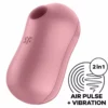 Satisfyer Cotton Candy Luchtdruk Vibrator - Rood -Clitoris Vibrators Verkoop satisfyer cotton candy luchtdruk vibrator rood 1