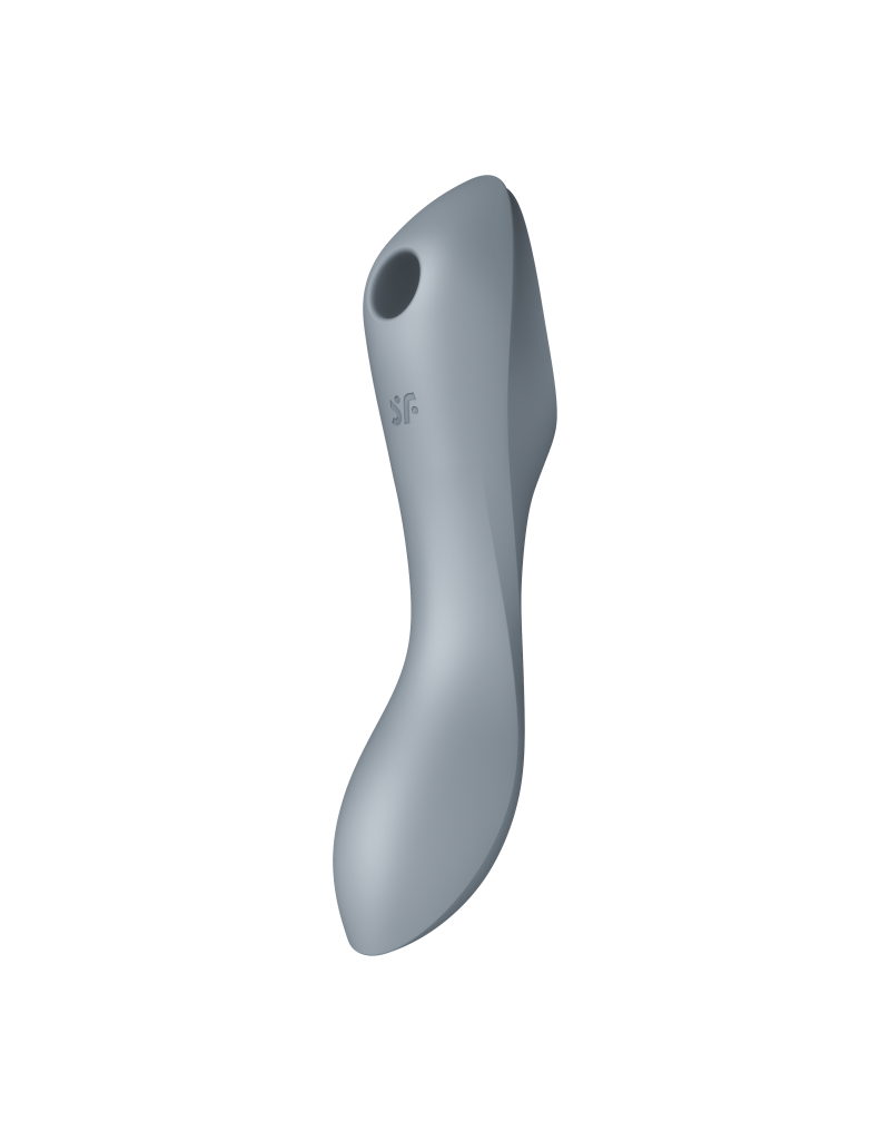 Satisfyer Curvy Trinity 3 Luchtdruk Vibrator - Grijs 4 Satisfyer Curvy Trinity 3 Luchtdruk Vibrator - Grijs - Afbeelding 2