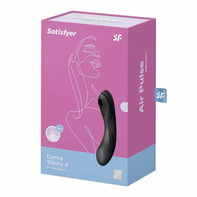Satisfyer Curvy Trinity 4 Luchtdruk Vibrator 5 Satisfyer Curvy Trinity 4 Luchtdruk Vibrator - Afbeelding 3