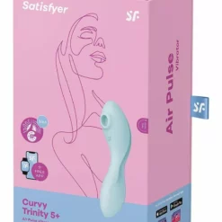 Satisfyer Curvy Trinity 5+ Blauw -Clitoris Vibrators Verkoop satisfyer curvy trinity 5 blauw 7
