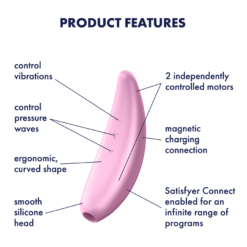 Satisfyer Curvy 3+ Roze 11 Satisfyer Curvy 3+ Roze -Clitoris Vibrators Verkoop satisfyer curvy3plus airpulse feature english