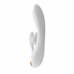 Satisfyer Double Flex Rabbit Vibrator - Wit -Clitoris Vibrators Verkoop satisfyer double flex rabbit vibrator wit achterkant