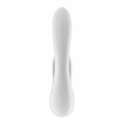 Satisfyer Double Flex Rabbit Vibrator - Wit -Clitoris Vibrators Verkoop satisfyer double flex rabbit vibrator wit achterzijde