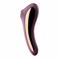 Satisfyer Dual Kiss Luchtdruk Vibrator - Paars -Clitoris Vibrators Verkoop satisfyer dual kiss vibrator paars zijkant