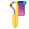 Satisfyer - Dual Love Air Pulse Vibrator Geel -Clitoris Vibrators Verkoop satisfyer dual love air pulse vibrator geel 1