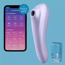 Satisfyer - Dual Pleasure Air Pulse Vibrator Paars -Clitoris Vibrators Verkoop satisfyer dual pleasure air pulse vibrator paars app