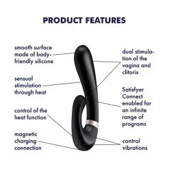 Satisfyer Heat Wave - Black -Clitoris Vibrators Verkoop satisfyer heat wave zwart features 1
