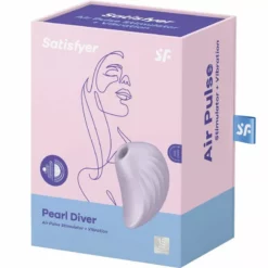 Satisfyer Pearl Diver Luchtdruk Stimulator - Lila -Clitoris Vibrators Verkoop satisfyer luchtdruk pearl diver violet stimulator 4